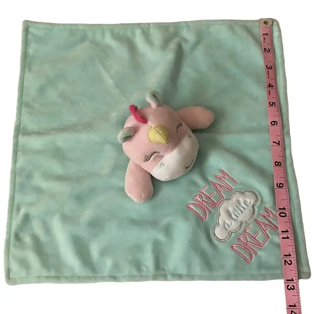 Baby Starter Unicorn Lovey Pink Dream A Little Dream Security Blanket Rattle